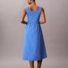 Gerafftes Midikleid
