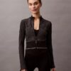 Gerippte, sportliche, kurze Jacke Gerippte, sportliche, kurze Jacke