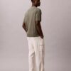 Geripptes Sweater-Poloshirt Geripptes Sweater-Poloshirt