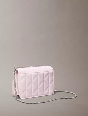 Gesteppte Mini-Kettenhandtasche mit Emblem-Logo