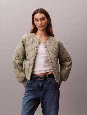 Gesteppte Nylonjacke