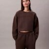 Gestepptes Fleece-Schlaf-Sweatshirt