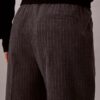 Gestreifte, konisch zulaufende Knöchelhose mit Kordelzug