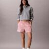 Gestreifte Shorts aus Baumwollpopeline Gestreifte Shorts aus Baumwollpopeline