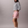 Gestreifte Shorts aus Baumwollpopeline Gestreifte Shorts aus Baumwollpopeline