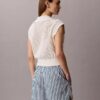 Gestreifte Shorts aus Baumwollpopeline Gestreifte Shorts aus Baumwollpopeline