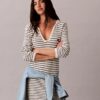 Gestreiftes Minikleid mit Rippbündchen Gestreiftes Minikleid mit Rippbündchen