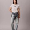 Gestreiftes T-Shirt mit CK-Logo