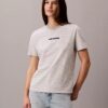 Gestreiftes T-Shirt mit CK-Logo