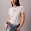 Gestreiftes T-Shirt mit CK-Logo