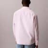 Gewaschenes Popeline-Hemd mit lockerer Passform und Button-Down-Kragen