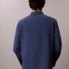 Gewaschenes Popeline-Hemd mit lockerer Passform und Button-Down-Kragen