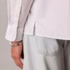 Gewaschenes Popeline-Hemd mit lockerer Passform und Button-Down-Kragen