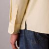 Gewaschenes Popeline-Hemd mit lockerer Passform und Button-Down-Kragen