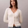 Gewebter Monologo-Zopfmuster-Cardigan Gewebter Monologo-Zopfmuster-Cardigan