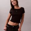 Gewebtes Monologo Slim T-Shirt