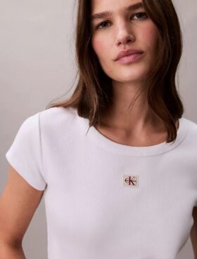 Gewebtes Monologo Slim T-Shirt