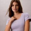 Gewebtes Monologo Slim T-Shirt