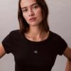 Gewebtes Monologo Slim T-Shirt