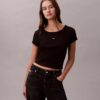 Gewebtes Monologo Slim T-Shirt