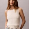 Gewebtes Monologo-Zopfmuster-Tanktop