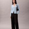 Glatter, melierter Strickcardigan Glatter, melierter Strickcardigan