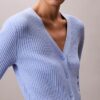 Glatter, melierter Strickcardigan
