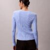 Glatter, melierter Strickcardigan