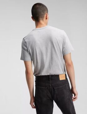 Glattes Baumwoll-T-Shirt mit Monogram
