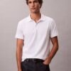 Glattes Monogram-Poloshirt aus Baumwollmischung