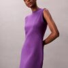 Glattes, ärmelloses Mini-Kleid Glattes, ärmelloses Mini-Kleid