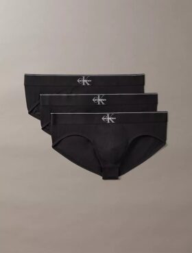 Grafik-Monogram-Slip aus Cotton Stretch im 3er-Pack