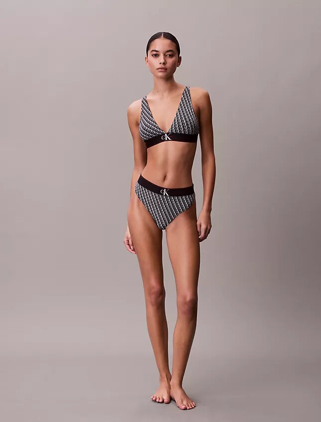 Grafik-Monogram-Stretch-Thong aus Microfiber Grafik-Monogram-Stretch-Thong aus Microfiber