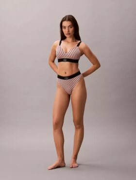 Grafik-Monogram-Stretch-Thong aus Microfiber