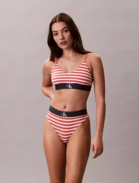 Grafik-Monogram-Stretch-Thong aus Microfiber