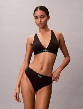 Grafik-Monogram-Stretch-Thong aus Microfiber