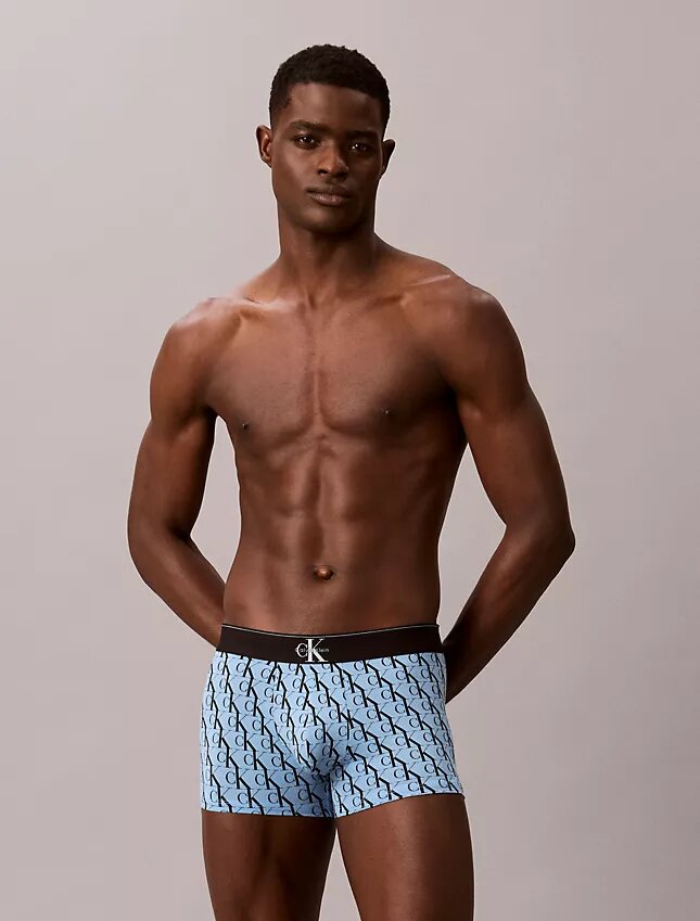 Grafik-Monogram-Trunk aus Cotton Stretch im 3er-Pack Grafik-Monogram-Trunk aus Cotton Stretch im 3er-Pack