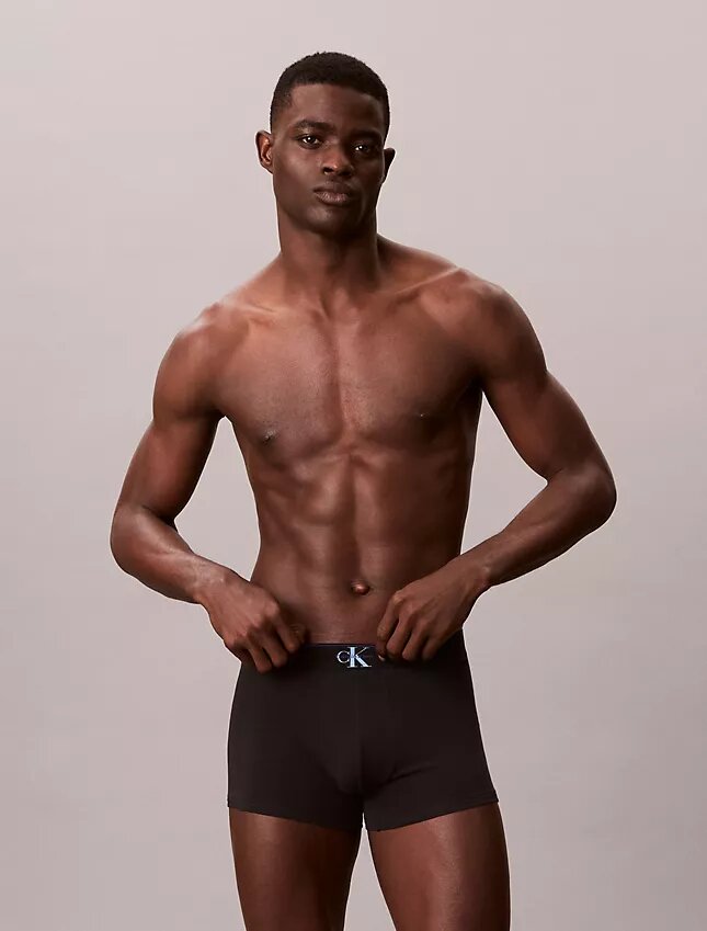 Grafik-Monogram-Trunk aus Cotton Stretch im 3er-Pack Grafik-Monogram-Trunk aus Cotton Stretch im 3er-Pack
