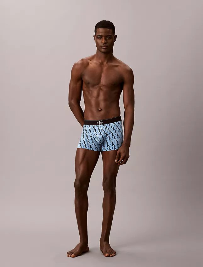Grafik-Monogram-Trunk aus Cotton Stretch im 3er-Pack Grafik-Monogram-Trunk aus Cotton Stretch im 3er-Pack