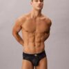 Grafischer Monogram-Stretch-Hüftslip aus Microfiber
