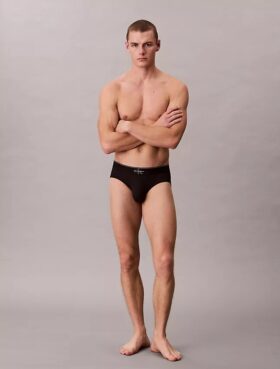 Grafischer Monogram-Stretch-Hüftslip aus Microfiber