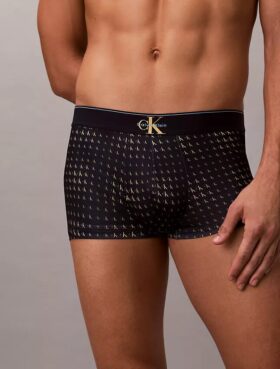 Grafischer Monogram-Stretch-Low Rise Trunk aus Mikrofaser