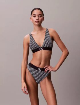 Grafisches Monogram, Microfiber-Stretch, leicht gefüttert, Triangel-Bralette