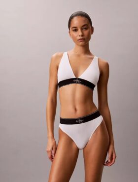 Grafisches Monogram, Microfiber-Stretch, leicht gefüttert, Triangel-Bralette
