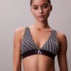Grafisches Monogram, Microfiber-Stretch, leicht gefüttert, Triangel-Bralette Grafisches Monogram, Microfiber-Stretch, leicht gefüttert, Triangel-Bralette