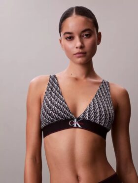 Grafisches Monogram, Microfiber-Stretch, leicht gefüttert, Triangel-Bralette