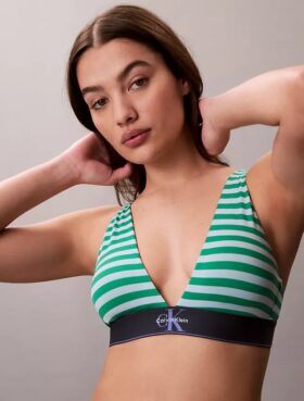 Grafisches Monogram, Microfiber-Stretch, leicht gefüttert, Triangel-Bralette
