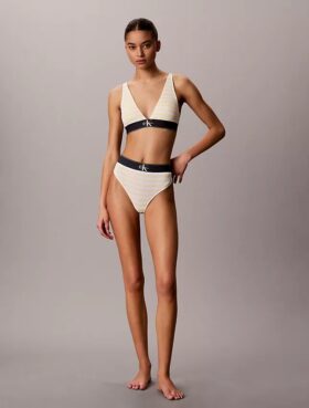 Grafisches Monogram, Microfiber-Stretch, leicht gefüttert, Triangel-Bralette