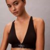 Grafisches Monogram, Microfiber-Stretch, leicht gefüttert, Triangel-Bralette Grafisches Monogram, Microfiber-Stretch, leicht gefüttert, Triangel-Bralette