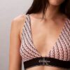 Grafisches Monogram, Microfiber-Stretch, leicht gefüttert, Triangel-Bralette Grafisches Monogram, Microfiber-Stretch, leicht gefüttert, Triangel-Bralette
